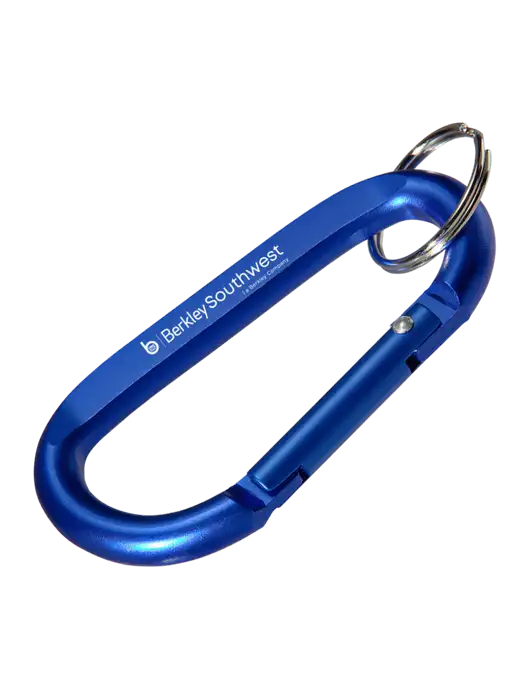 Blue Carabiner & Key Ring w/Berkley SW logo