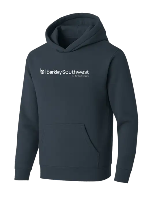 BELLA+CANVAS Dark Grey Sponge Fleece Pullover Hoodie w/Berkley SW logo