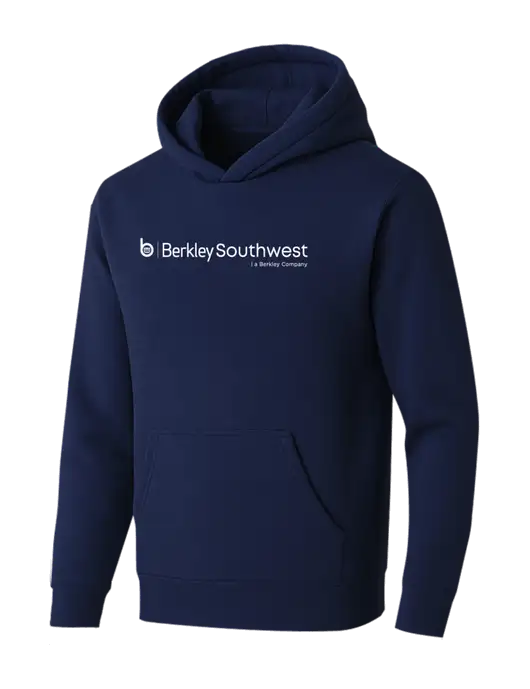 BELLA+CANVAS Navy Sponge Fleece Pullover Hoodie w/Berkley SW logo