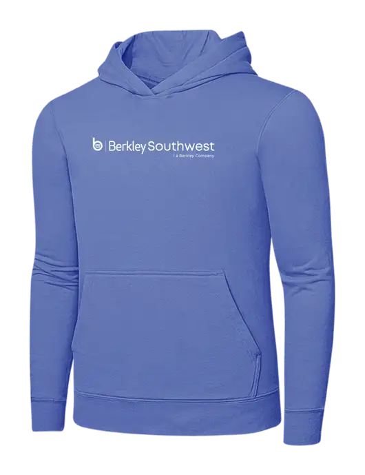 Carolina Blue 7.8 oz Ring Spun Hooded Sweatshirt w/Berkley SW logo