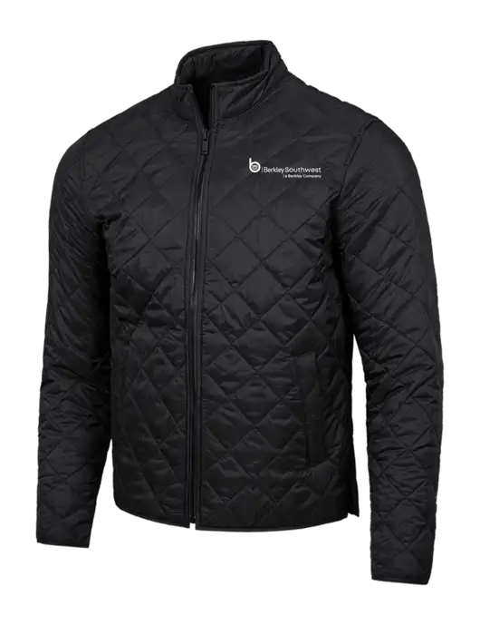 Mercer+Mettle Black Quilted Full-Zip Jacket w/Berkley SW logo