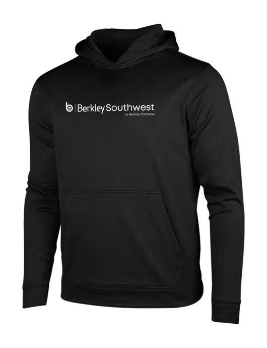 Black Fleece Sport-Wick Hooded Pullover w/Berkley SW logo