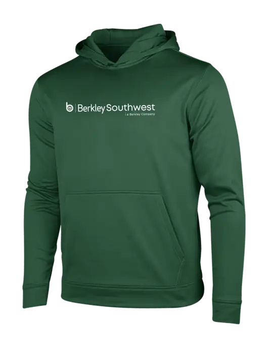 Forest Green Sport-Wick Fleece Hooded Pullover w/Berkley SW logo