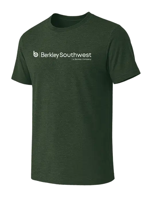 BELLA+CANVAS Heather Forest CVC Short Sleeve Tee w/Berkley SW logo