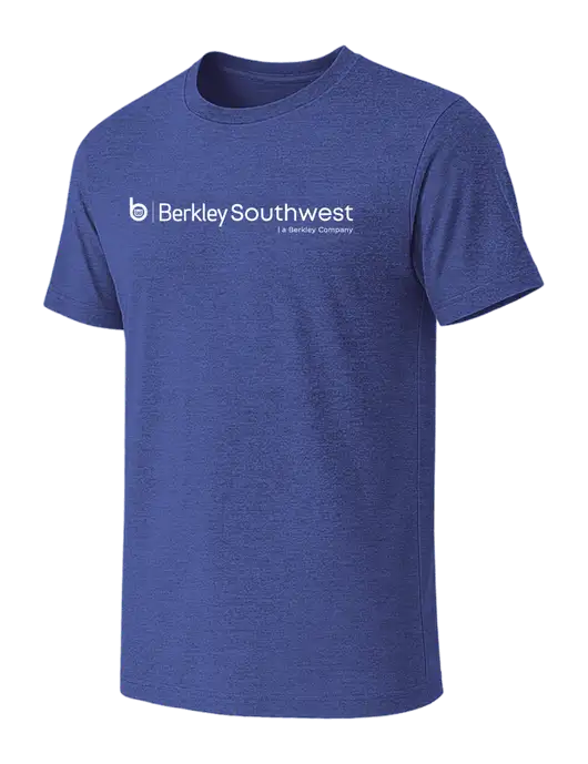 BELLA+CANVAS Heather Royal CVC Short Sleeve Tee w/Berkley SW logo