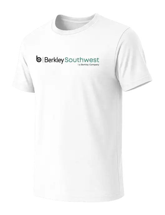 BELLA+CANVAS White Blend CVC Short Sleeve Tee w/Berkley SW logo