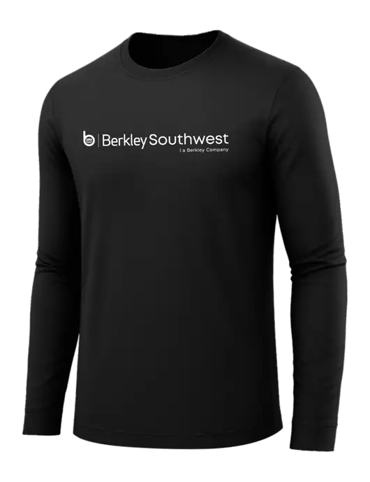 Long Sleeve Black PosiCharge Competitor Tee w/Berkley SW logo