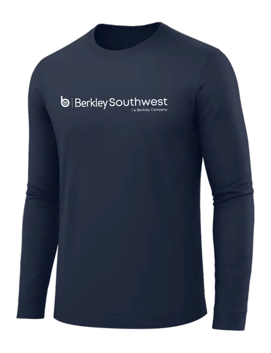 Long Sleeve Navy PosiCharge Competitor Tee w/Berkley SW logo