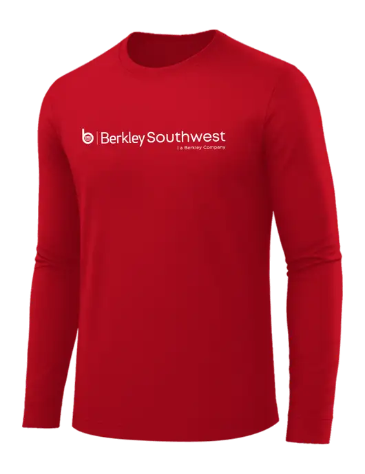 Long Sleeve Red PosiCharge Competitor Tee w/Berkley SW logo