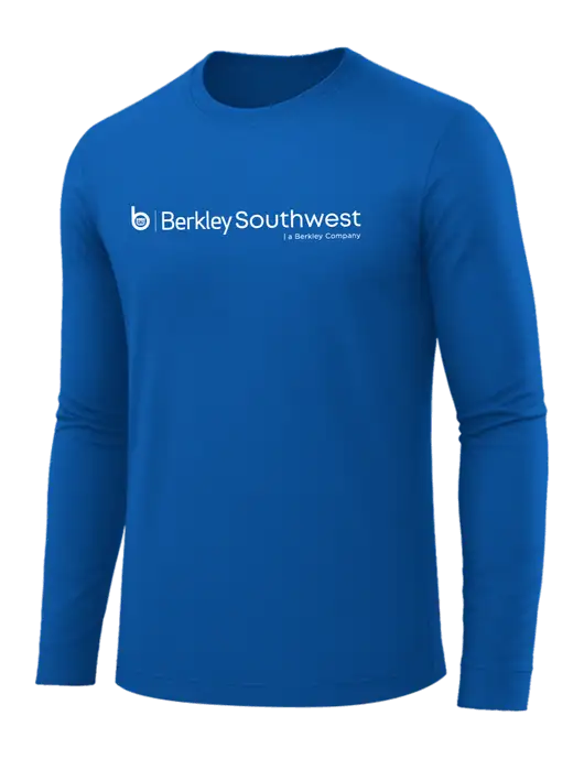 Long Sleeve Royal Blue PosiCharge Competitor Tee w/Berkley SW logo