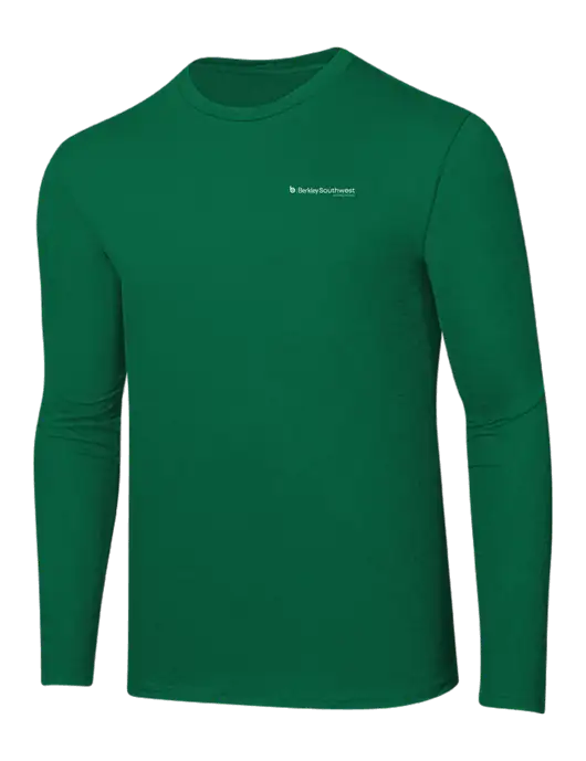 Ring Spun Kelly Green 4.5 oz Long Sleeve T-Shirt w/Berkley SW logo