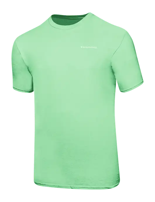 Ring Spun Light Green 4.5 oz T-Shirt w/Berkley SW logo