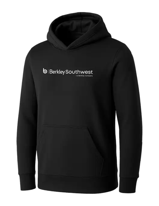 Womens Black Core Fleece Pullover Hooded Sweatshirt w/Berkley SW logo