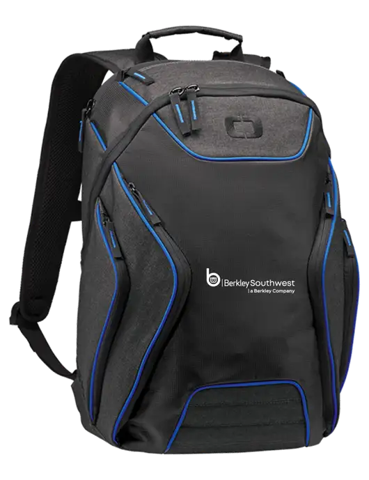 OGIO Royal Blue/Heather Grey Hatch Laptop Backpack
 w/Berkley SW logo