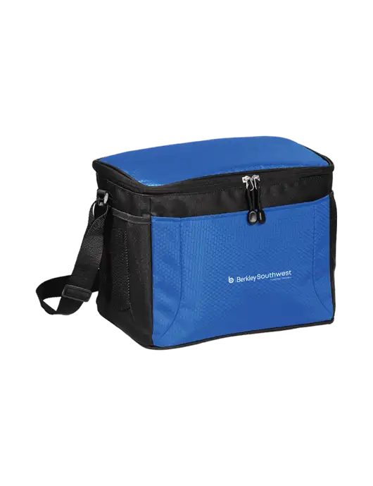 12 Can Twilight Blue/Black Cube Cooler  w/Berkley SW logo