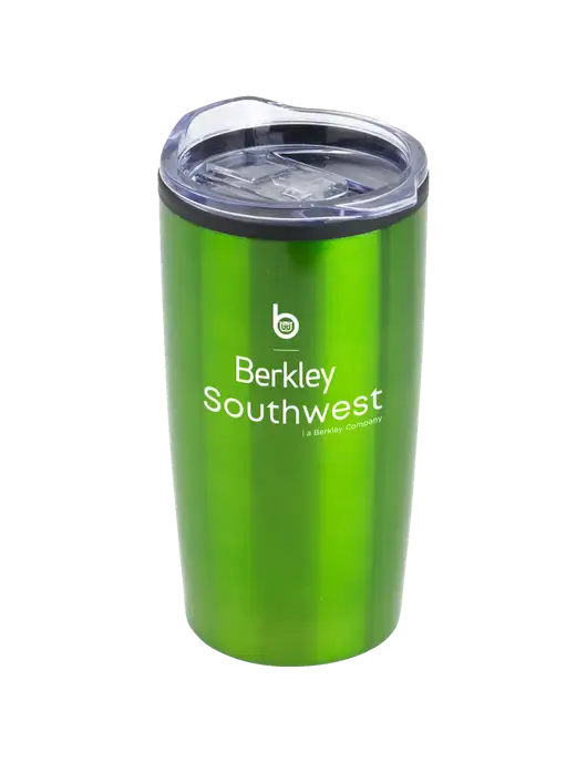 Olympus Green 20 oz Tumbler w/Berkley SW logo