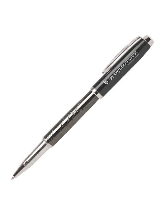 Modernist Black Rollerball Pen - Black Ink w/Berkley SW logo