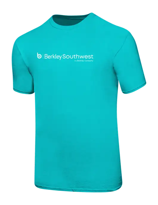 Ring Spun Light Teal 4.5 oz T-Shirt w/Berkley SW logo