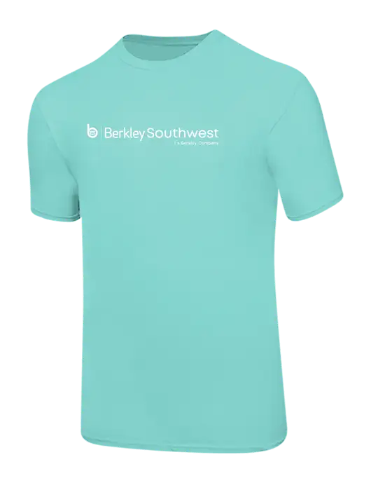 Ring Spun Seafoam 4.5 oz T-Shirt w/Berkley SW logo