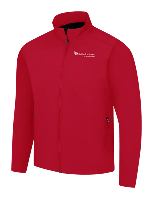 Red Core Soft Shell Jacket w/Berkley SW logo