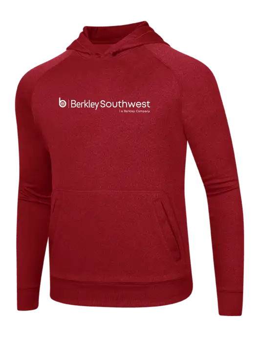 Tech True Red Fleece Hooded Sweatshirt w/Berkley SW logo