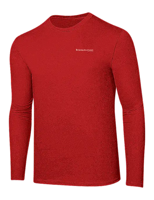 Ring Spun Dark Red 4.5 oz Long Sleeve T-Shirt w/Berkley SW logo