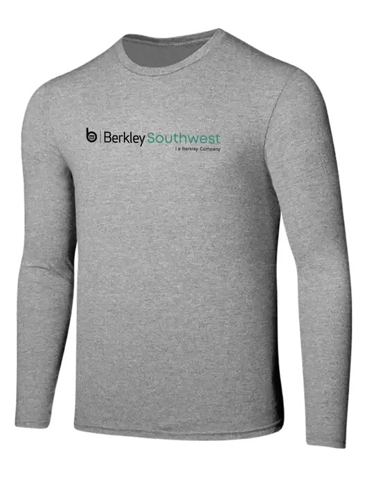 Seriously Soft Light Heathered Grey Long Sleeve T-Shirt w/Berkley SW logo
