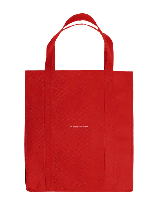 Eco Reusable Jumbo Red Shopping Bag w/Berkley SW logo