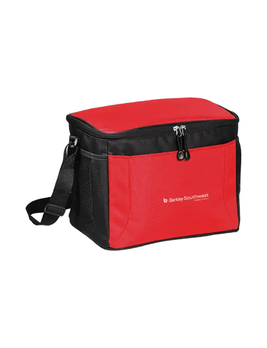 12 Can Red/Black Cube Cooler  w/Berkley SW logo