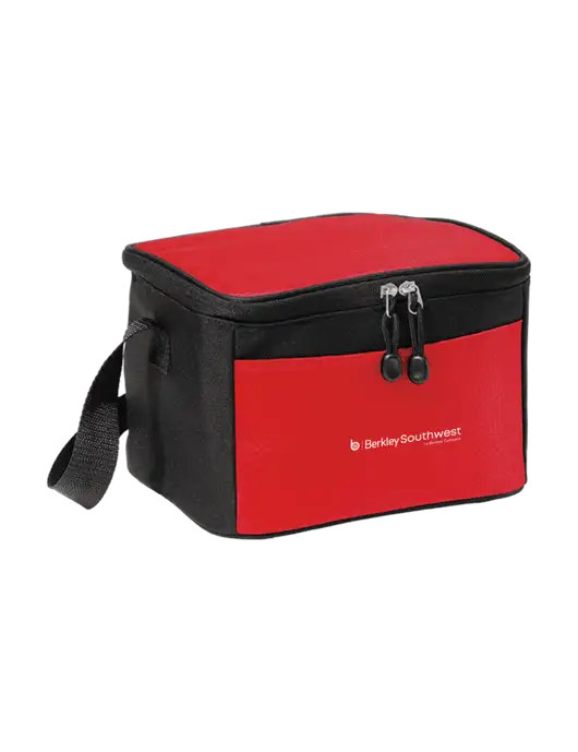 6 Can Red/Black Cube Cooler  w/Berkley SW logo