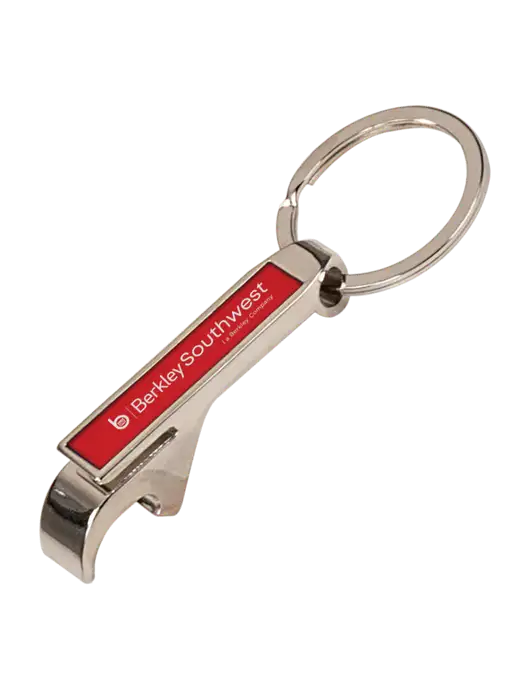 Red Bottle Opener Keychain w/Berkley SW logo