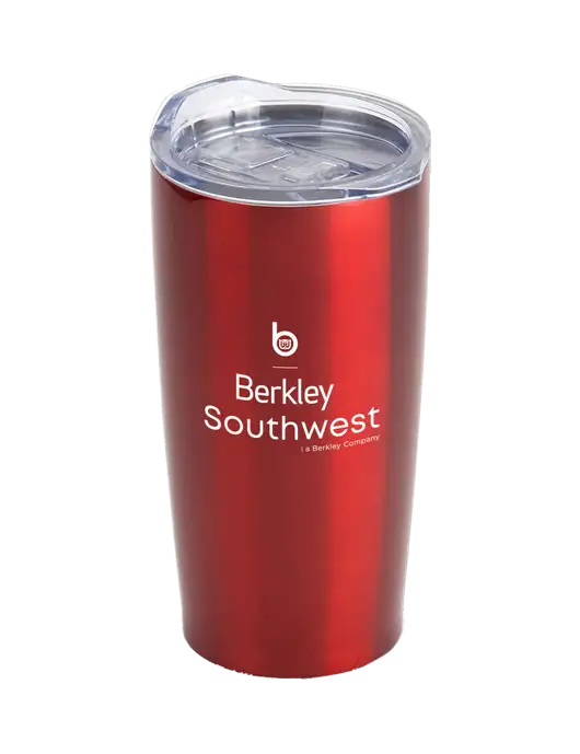 Society Red 20 oz Insulated Tumbler w/Berkley SW logo
