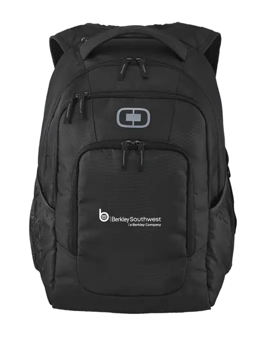 OGIO Black Logan Laptop Backpack
 w/Berkley SW logo