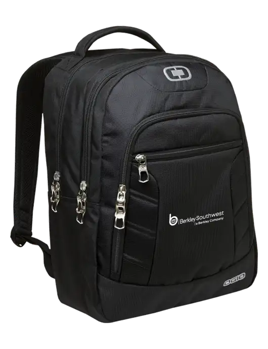 OGIO Black/Silver Colton Laptop Backpack
 w/Berkley SW logo