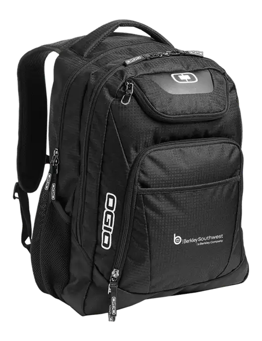 OGIO Black/Silver Excelsior Laptop Backpack w/Berkley SW logo