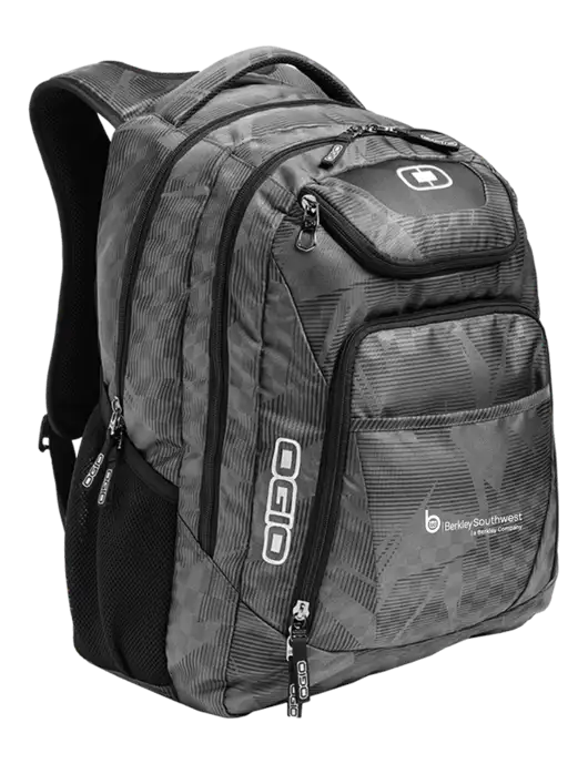 OGIO Race Day Silver Excelsior Laptop Backpack w/Berkley SW logo