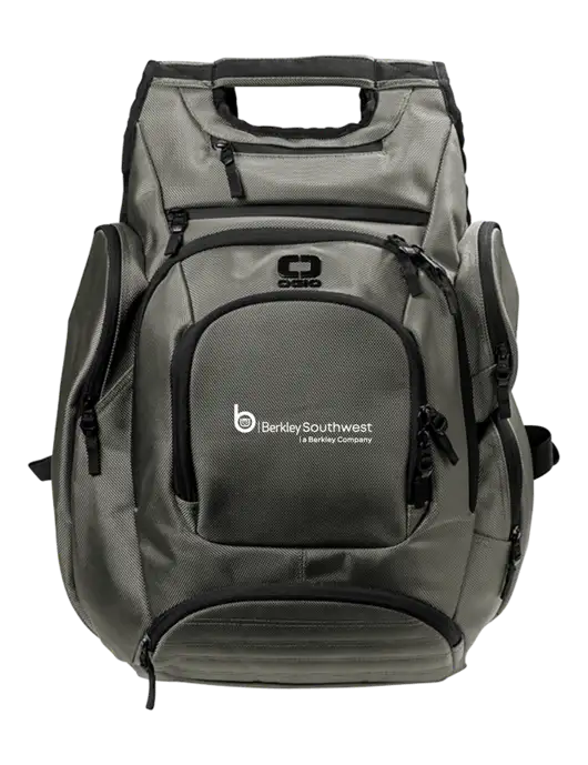 OGIO Medium Grey Metro Ballistic Laptop Backpack w/Berkley SW logo