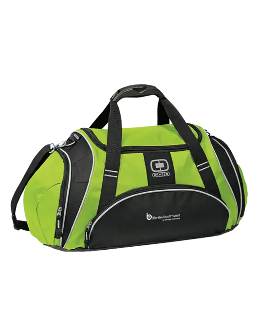OGIO Lime Green Crunch Duffel
 w/Berkley SW logo